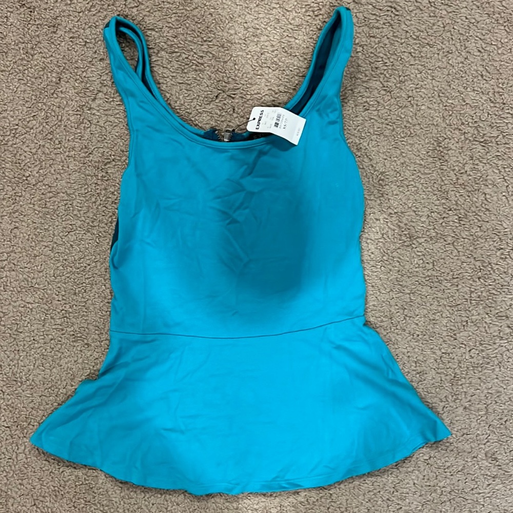 COPY - Teal peplum top